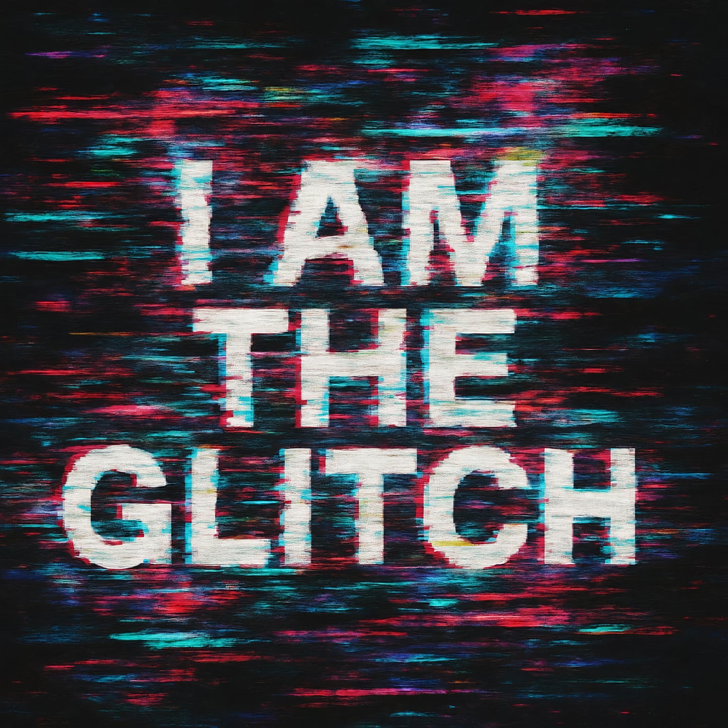 I Am The Glitch - Canvas Art Print