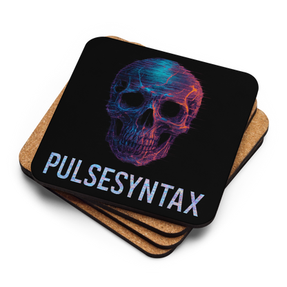 PulseSyntax - Cork-Back Coaster