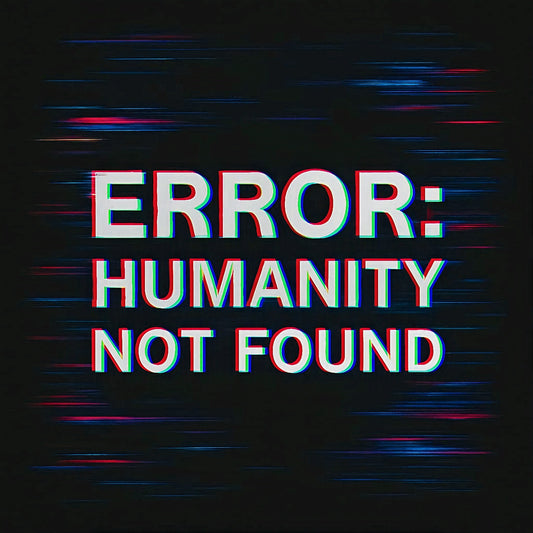 Error: Humanity Not Found - Canvas Art Print